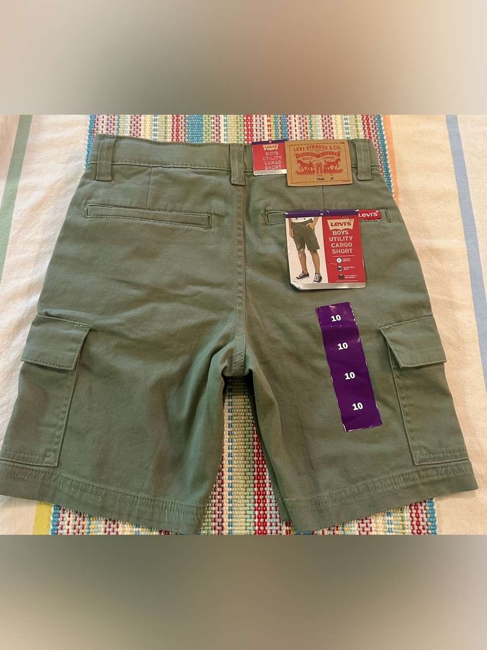 Levi's Boys Utility Cargo Shorts Size 10